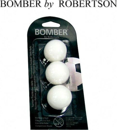 Football Table Balls Professional Balls for Table Football Bomber White 3pcs 3pcs