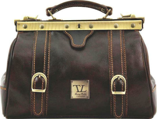 Tuscany Leather Mona Lisa Medical Leather Bag Brown