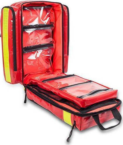 Elite Bags Ιατρική Τσάντα Α' Βοηθειών Rescue Emergency's Αδιάβροχο Κόκκινο σε Κόκκινο Χρώμα