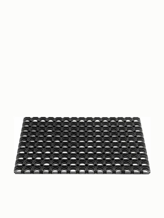 Sdim Non-Slip Rubber Doormat Domino Black 40x60εκ. 22mm Thickness