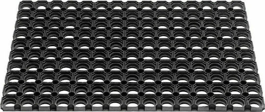 Sdim Πατάκι Εισόδου από Καουτσούκ Domino Black 40x60εκ. 350-4060 Black