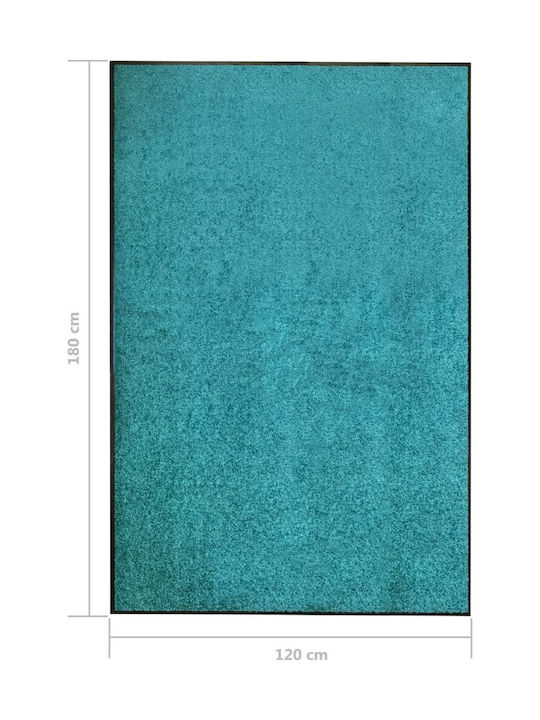 vidaXL Entrance Mat Carpet with Anti-slip Backing Blue 120x180cm
