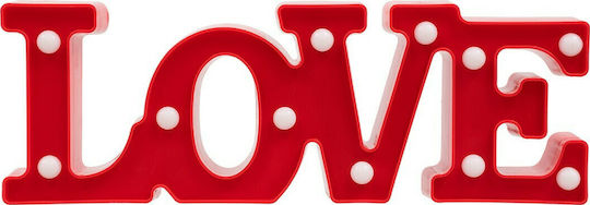 GloboStar Decorative Lamp Love Red