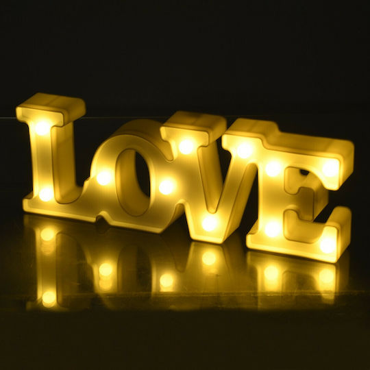 GloboStar Dekorative Lampe Liebe Weiß