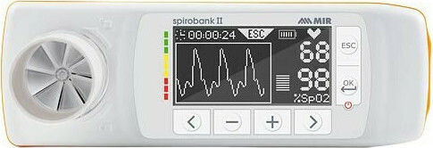 MIR Spirometer Spirobank II Advanced Plus mit Oximetriesensor und Mehrzweckturbine