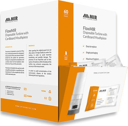 MIR Spirometer Spirobank II Advanced Plus mit Oximetriesensor und Mehrzweckturbine