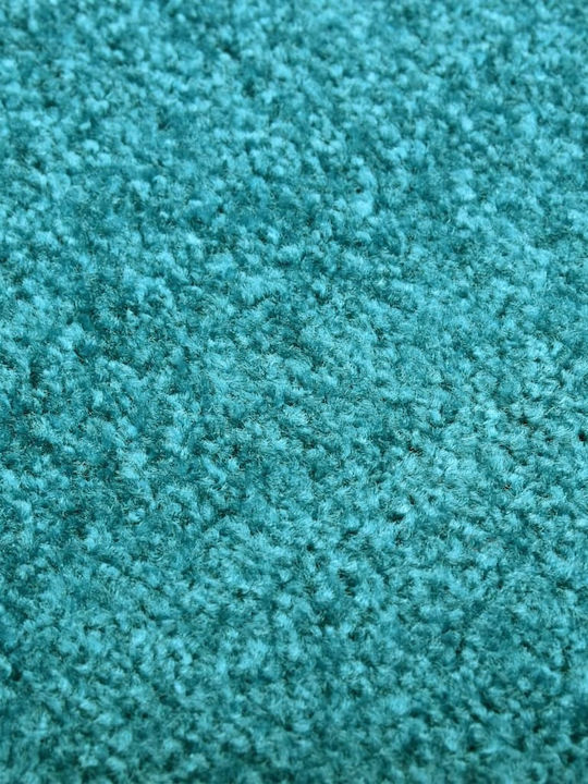 vidaXL Fußmatte Teppich mit rutschfester Unterlage Blue 60x90cm