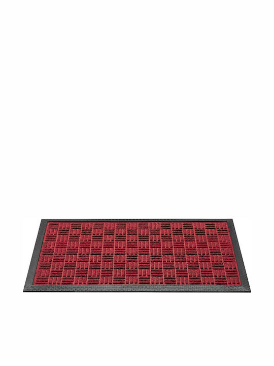 Sdim Entrance Mat Carpet with Anti-slip Backing Supreme 001 Red 40x60cm Thickness 12mm