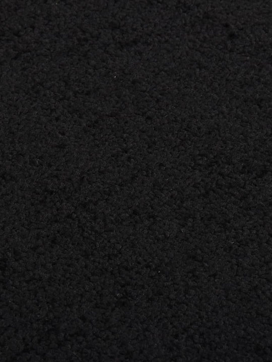 vidaXL Entrance Mat Carpet with Anti-slip Backing Black 60x80cm