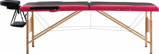 vidaXL Physiotherapy Bed Portable Foldable Wooden 191x70cm 2 Positions