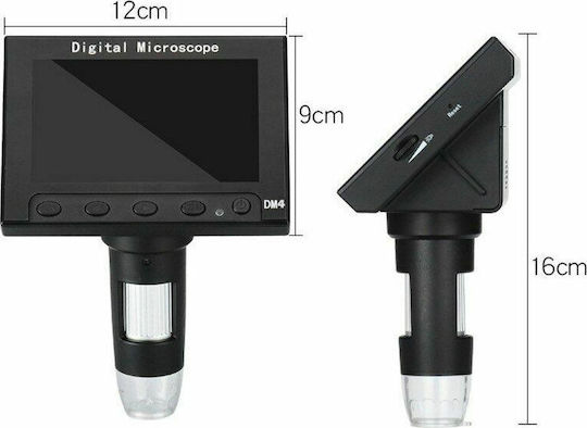 Andowl Digital Educational with Monitor Microscope USB 1000x