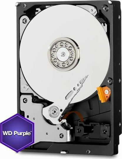Western Digital Purple 2TB HDD Σκληρός Δίσκος 3.5" SATA III 5400rpm με 256MB Cache για Καταγραφικό WD22PURZ