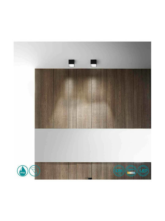 Gea Luce Faye Rund Metallisch Einbau Spot mit integriertem LED und Warmweißes Licht Weiß 7x7cm. 1Stück
