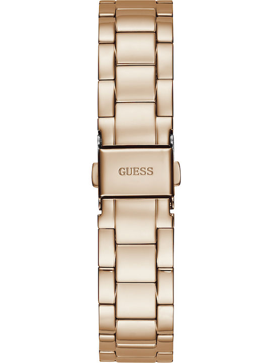 Guess Women's Watch Chronograph with Gold Metal Bracelet