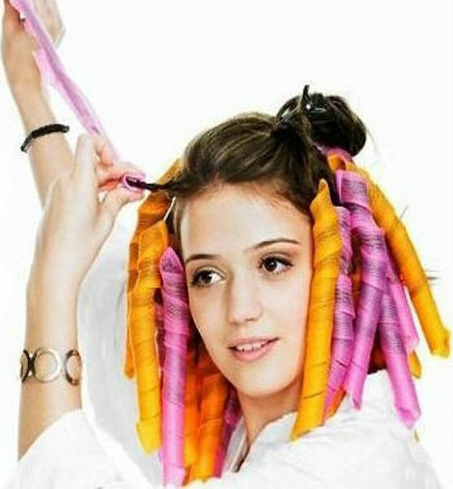Magic Leverage Hair Rollers for Wavy Curls 16mm in Multicolour Colour 16 Pieces
