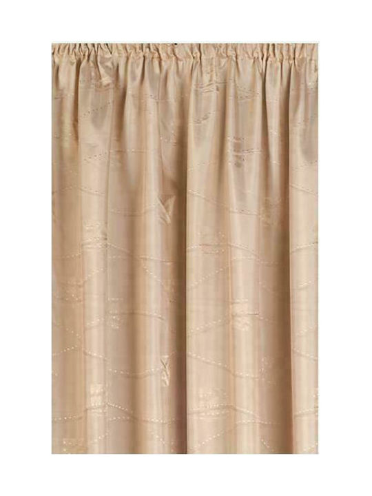 Omega Home Curtain with Pencil Pleat 202 Beige 145x270cm