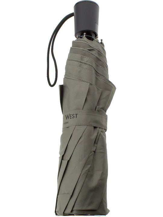 Kevin West Automatic Umbrella Compact Gray