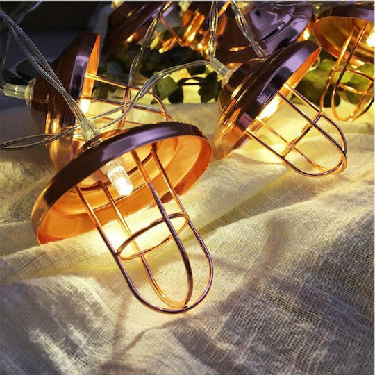 20 Lichterketten LED 3m. Warmes Weiß Batterie in Zeichenfolge 1Stück