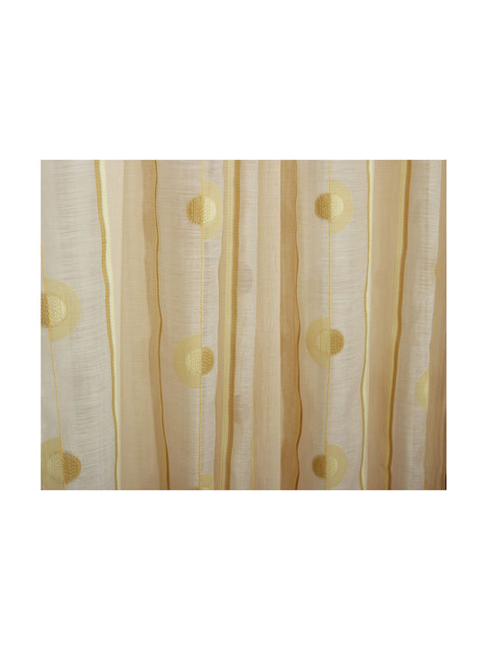 Viopros Vorhang mit Bleistiftfalten Ecru 280x270cm
