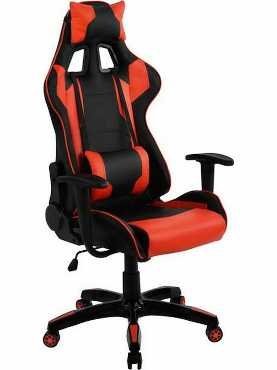 HomeMarkt HM1072.01 Gaming Stuhl mit verstellbaren Armlehnen Rot