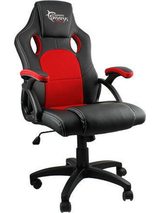 White Shark Kings Throne Scaun Gaming Din piele ecologică Roșie