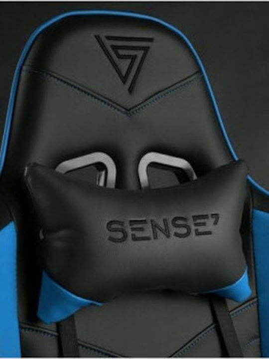 SENSE7 Spellcaster Καρέκλα Gaming Δερματίνης με Ρυθμιζόμενα Μπράτσα Μαύρο/Μπλε
