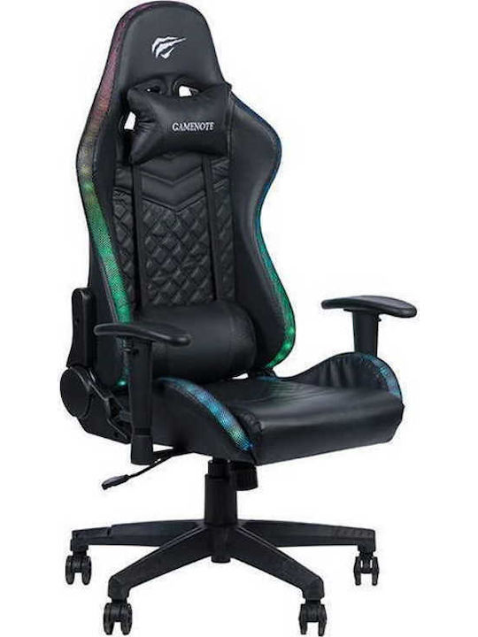 Eureka Ergonomic GX330-B Геймърски стол с регулируеми подлакътници Черен