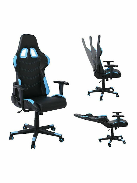 Woodwell BF9150 Καρέκλα Gaming Δερματίνης Μπλε