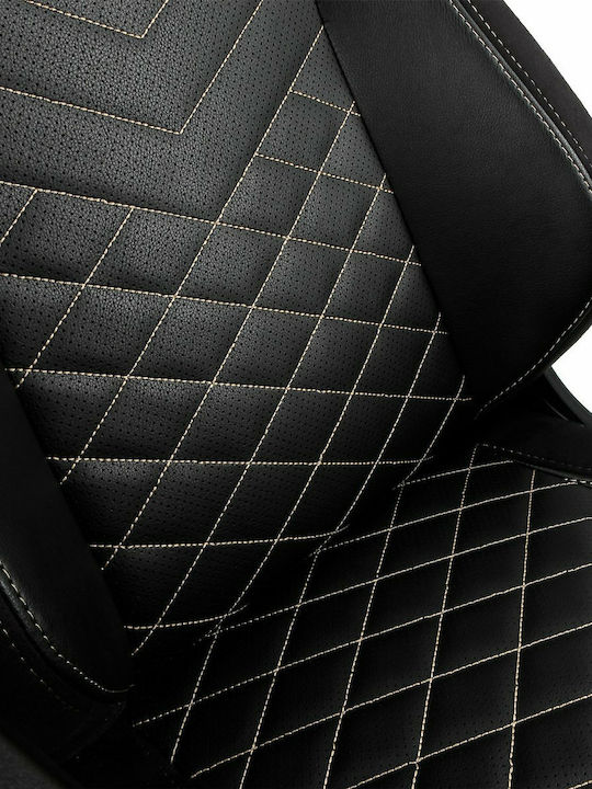 Noblechairs Epic Καρέκλα Gaming Δερματίνης με Ρυθμιζόμενα Μπράτσα Μαύρο/Χρυσό