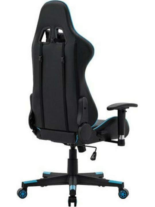Fylliana Sar1 Artificial Leather Gaming Chair with Adjustable Arms Black / Blue