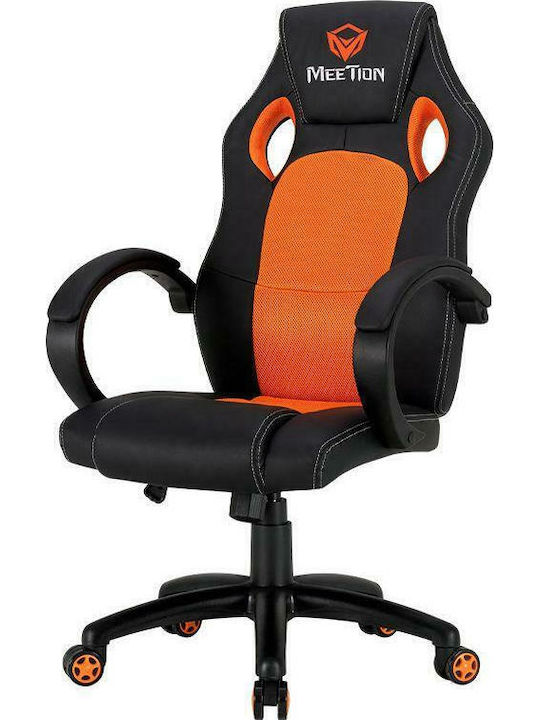 Meetion MT-CHR05 Scaun Gaming Din piele ecologică Negru/portocaliu