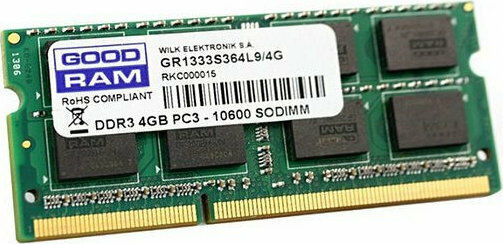 GoodRAM 4GB DDR3 RAM mit Geschwindigkeit 1600 für Laptop