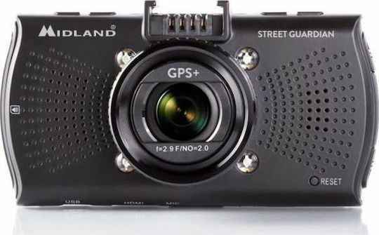 Midland Street Guardian Plus Camcorder Camera DVR Auto cu Ecran pentru Parbriz cu ventuză de aspirație