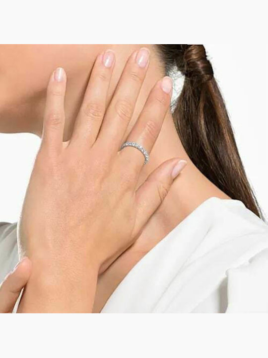 Swarovski Vittore Half Ring with Zircon made of Silver