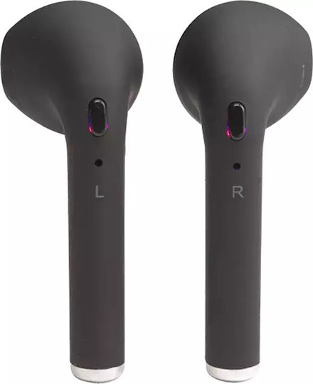 Denver TWE-46 In-ear Bluetooth Handsfree Căști cu Carcasă de Încărcare Negru