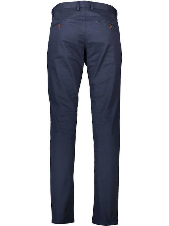 Trousers Chino Elastic in Slim Fit Blue