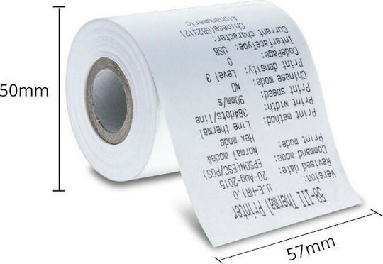 Various Cash Register Paper Tape W57xD50mm 25m 48gr/m²