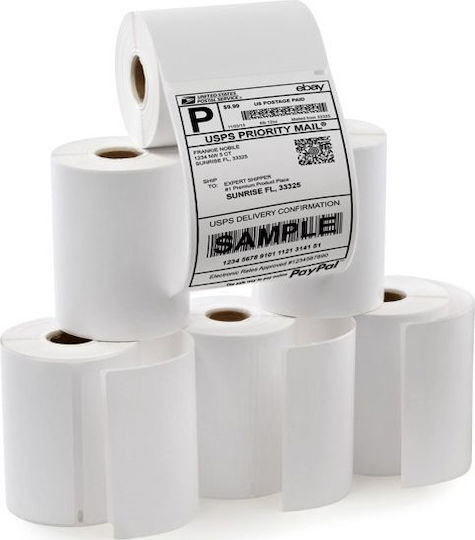 500 Autocolante Autoadezive pe Rolă pentru Imprimantă de Etichete 19x51mm 1buc