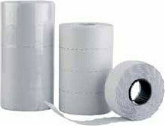 1000 Autocolante Autoadezive pe Rolă pentru Etichetator Alb 26x12mm 1buc