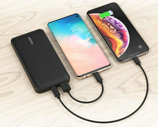 Choetech B627 Power Bank 10000mAh 18W mit USB-A Ausgangsanschluss und USB-C Ausgangsanschluss Schnellladung Schwarz