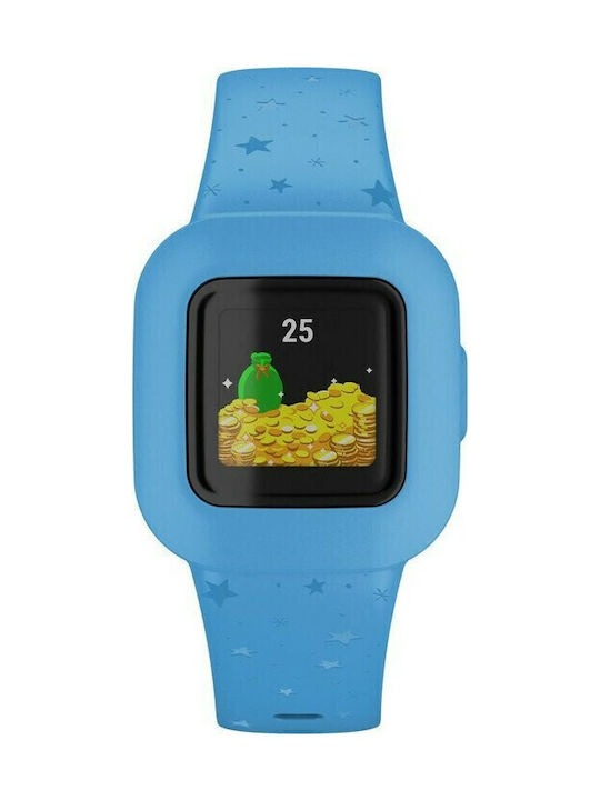 Garmin Kids Digital Watch Vivofit Jr 3 with Rubber/Plastic Strap Blue