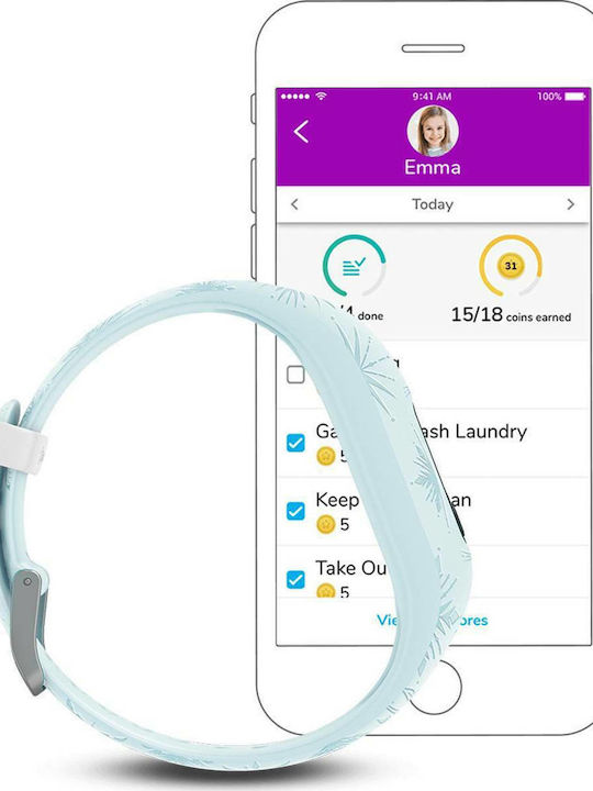 Garmin vivofit jr. 2 Disney Frozen 2 Activity Tracker Impermeabil Elsa