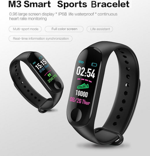 M3 Schwarzes Activity Tracker