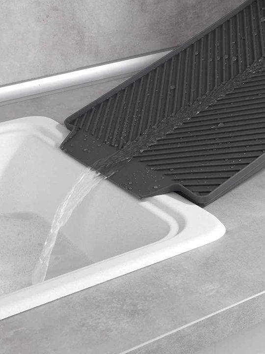 Wenko Linea Suprafață de Uscare Plastic Gri 40x30x3cm