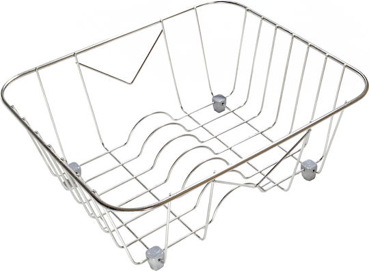 Sanitec Νο 2 Στραγγιστήρι Γούρνας Inox Ασημί 33x32cm