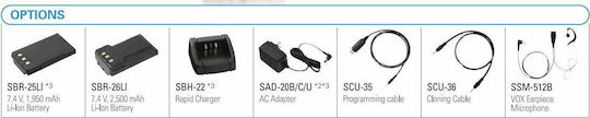 Yaesu FT-65E Wireless Transceiver UHF/VHF 5W with Monochrome Screen