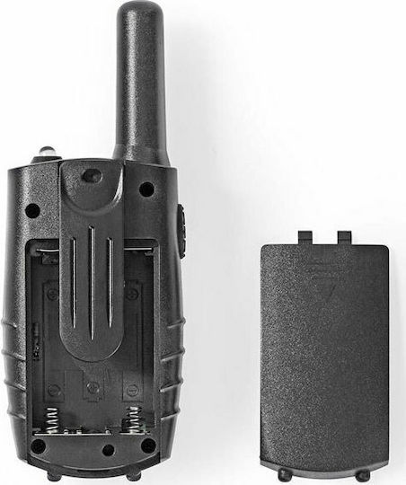 Nedis WLTK0800BK Ασύρματος Πομποδέκτης PMR με Μονόχρωμη Οθόνη Σετ 2τμχ