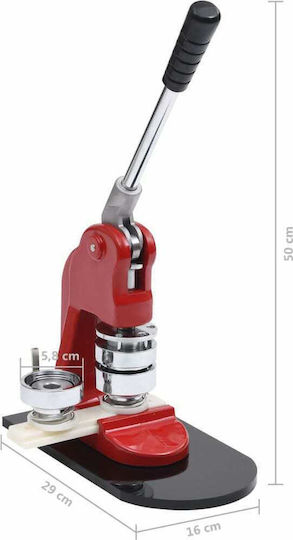 vidaXL Badge Press with Cutter 58mm