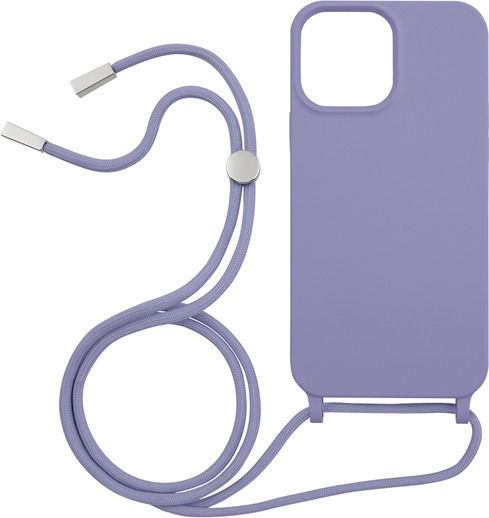 Vivid Liquid Lace Back Cover Silicone with Strap Lilac (iPhone 13 Pro Max)