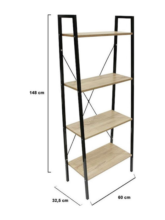 Bibliotecă Maro 60x32.5x148 cm